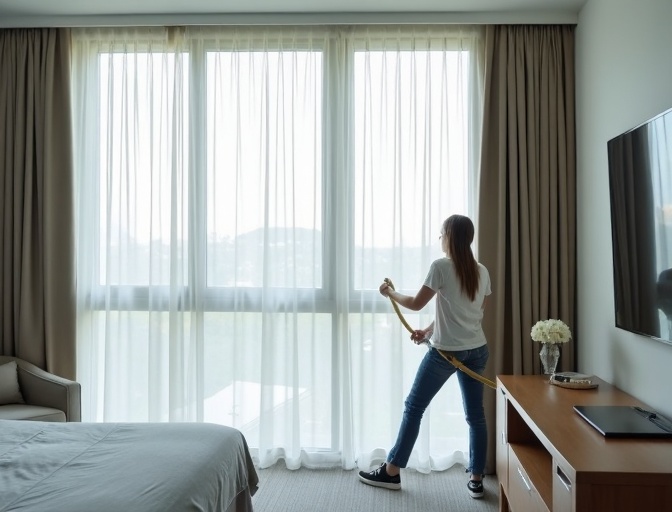 Kangaroo Point Sheer Curtain Cleaning